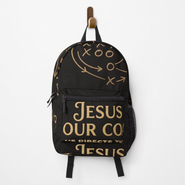 Item preview, Jesus Is Our Coach - He Directs The Path Luxury Gold Athletic Playbook designed and sold by KINGDOM GOLD STUDIO.