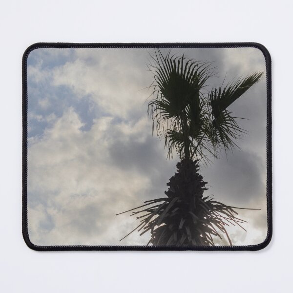 Item preview, Palm Tree Silhouette Against Cloudy Sky at Sunset With Soft Backlight and Tropical Vibes designed and sold by Nmallia.