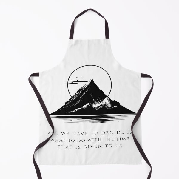 Item preview, All We Have To Decide Mountain Quote Minimalist Art designed and sold by VectorForge.