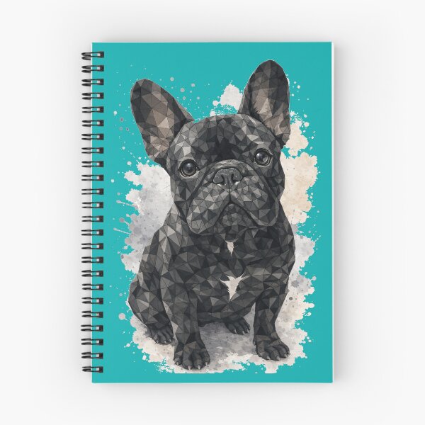 Item preview, Geometric Black French Bulldog Watercolor Art designed and sold by shallia.