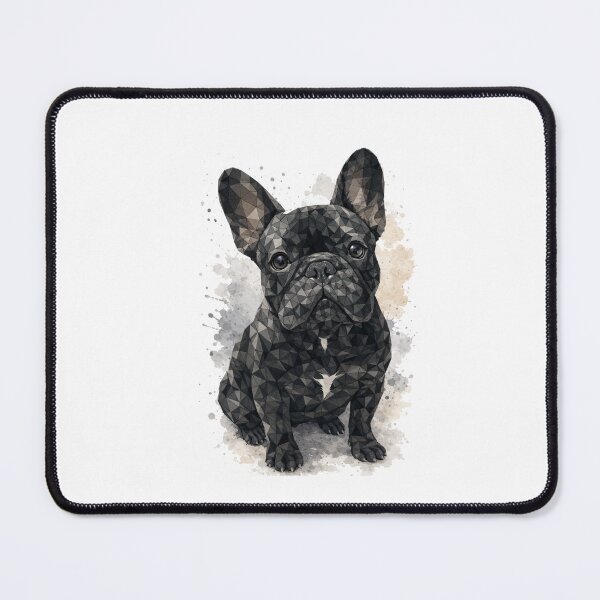 Item preview, Geometric Black French Bulldog Watercolor Art designed and sold by shallia.