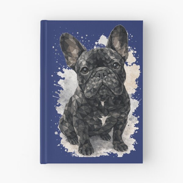 Item preview, Geometric Black French Bulldog Watercolor Art designed and sold by shallia.