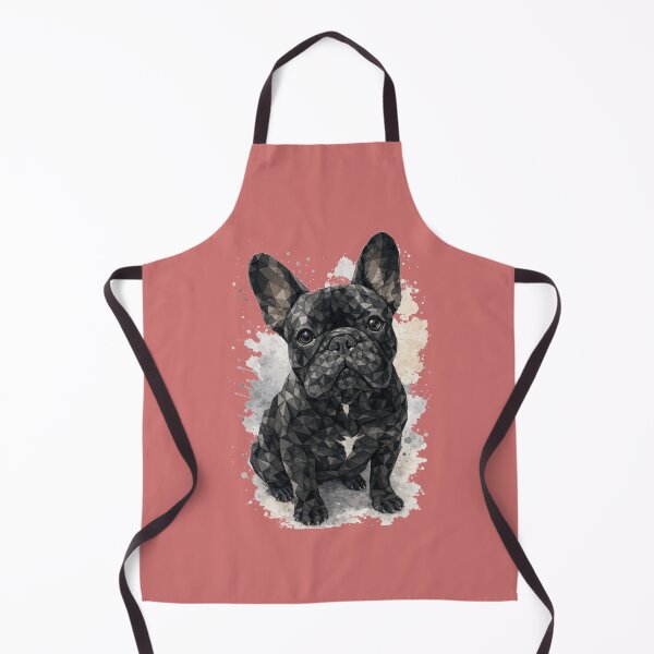 Item preview, Geometric Black French Bulldog Watercolor Art designed and sold by shallia.