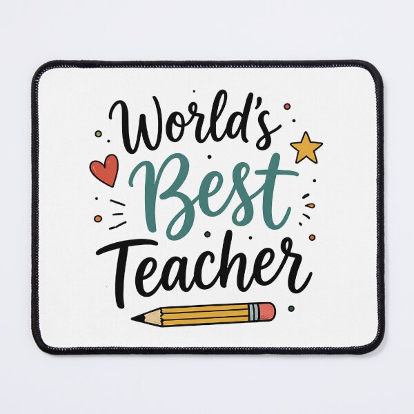 Item preview, World's Best Teacher - Cute Hand Lettered Teacher Appreciation Back to School Gift Shirt designed and sold by MAPDDesigns.