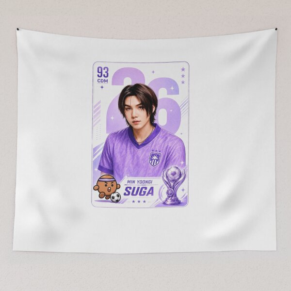 Item preview, Suga Soccer Card Shirt, Min Yoongi Purple Kpop Sport Tee, BTS Fan Art Unisex Shirt, Gift For Army, Comfort Colors Shirt designed and sold by BerryHand.