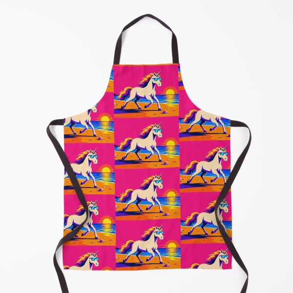 Item preview, Sunset Beach Unicorn – Tropical Fantasy Art designed and sold by Dogandesighn.
