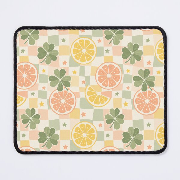 Artikelvorschau, Citrus Clover Checker Pattern entworfen und verkauft von aihrgdesign.
