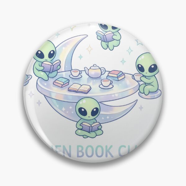 Item preview, Alien Book Club Crescent Moon designed and sold by TheRealTaria.