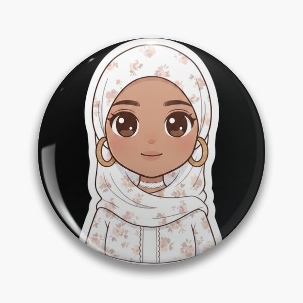 Item preview, Cute Chibi Hijabi Girl designed and sold by TheModernMuslimah.