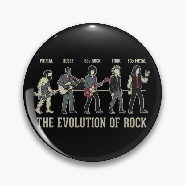 Item preview, The Evolution of Rock - Vintage Music Timeline Graphic designed and sold by thepixelcloset.