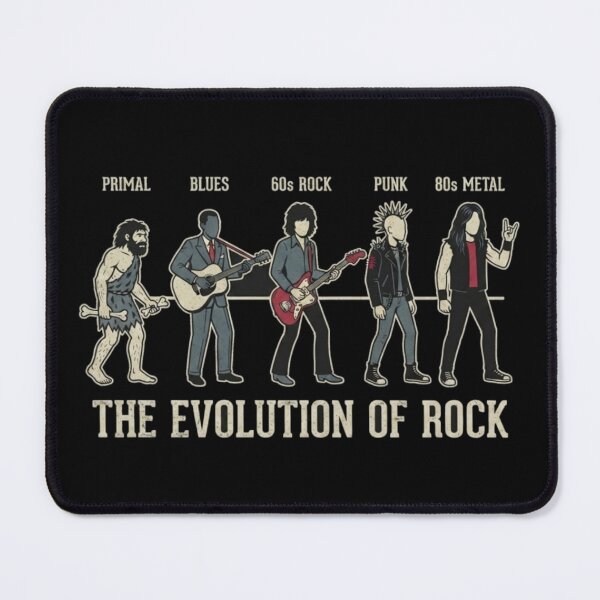 Item preview, The Evolution of Rock - Vintage Music Timeline Graphic designed and sold by thepixelcloset.