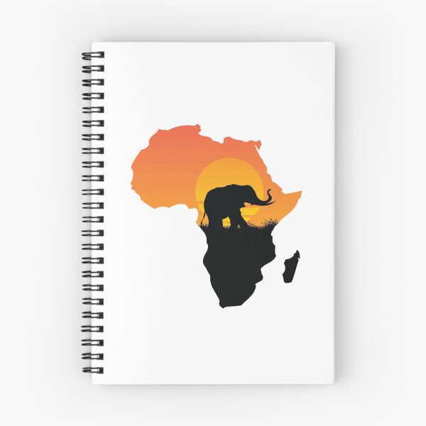 Item preview, Africa Map Elephant Sunset Silhouette designed and sold by Macias123.