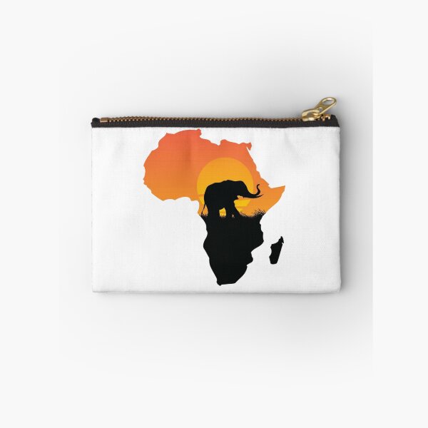 Item preview, Africa Map Elephant Sunset Silhouette designed and sold by Macias123.