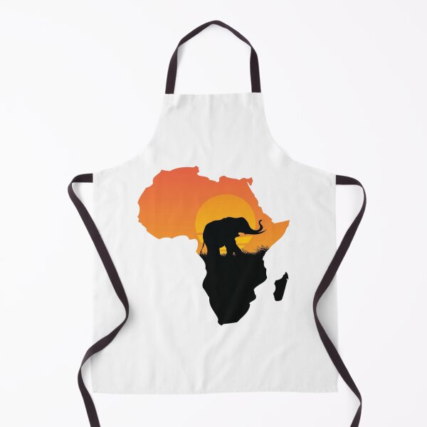 Item preview, Africa Map Elephant Sunset Silhouette designed and sold by Macias123.