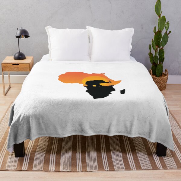 Item preview, Africa Map Elephant Sunset Silhouette designed and sold by Macias123.
