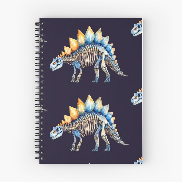 Item preview, Stegosaurus skeleton in watercolor style designed and sold by LiskoDesign.