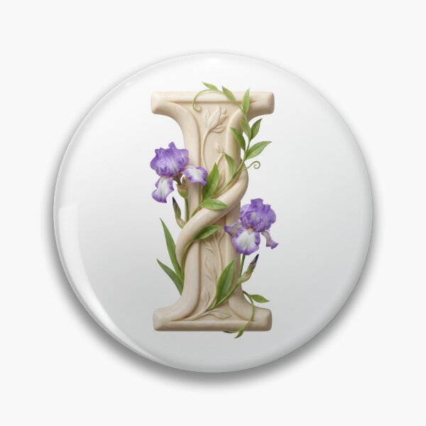 Item preview, Botanical Floral Letter I Monogram designed and sold by Helenaphotoart.