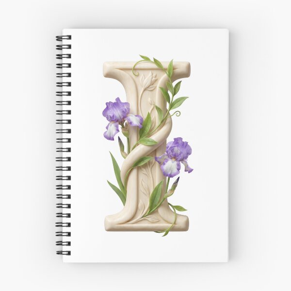 Item preview, Botanical Floral Letter I Monogram designed and sold by Helenaphotoart.