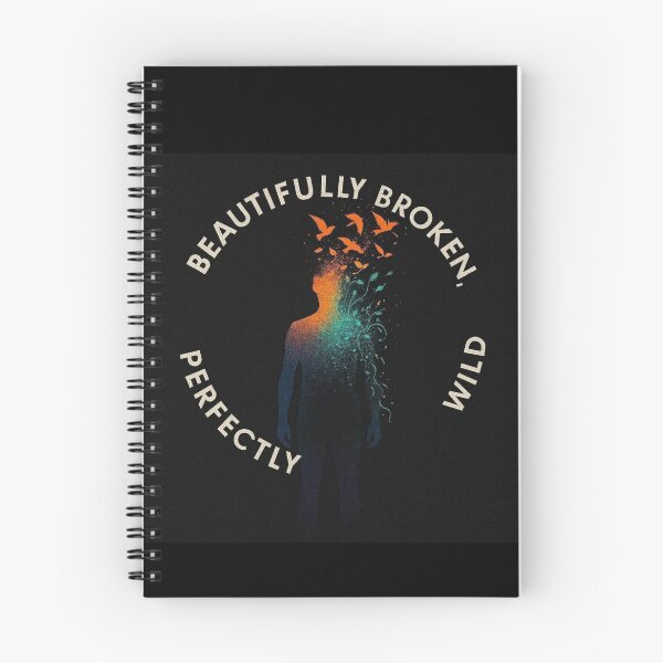 Item preview, Beautifully Broken Perfectly Wild - Glowing Silhouette designed and sold by AcosDesign.