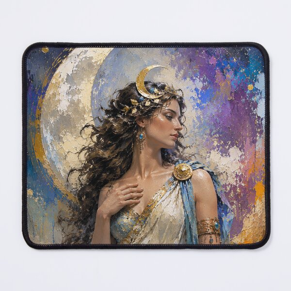 Item preview, Roman Goddess Luna painting. designed and sold by GalleryKauffeld.