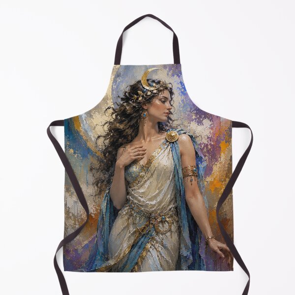 Item preview, Roman Goddess Luna painting. designed and sold by GalleryKauffeld.