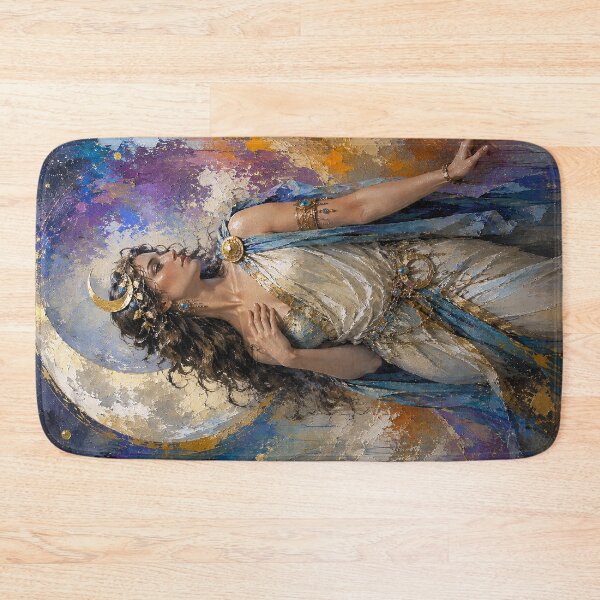 Item preview, Roman Goddess Luna painting. designed and sold by GalleryKauffeld.