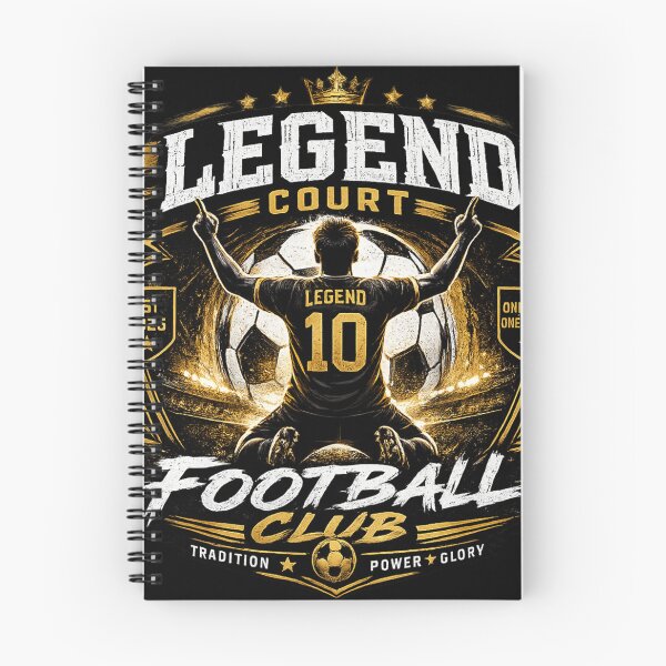 Item preview, Legend Court Number 10 Football Club Vintage Soccer Design designed and sold by LegendCourt.