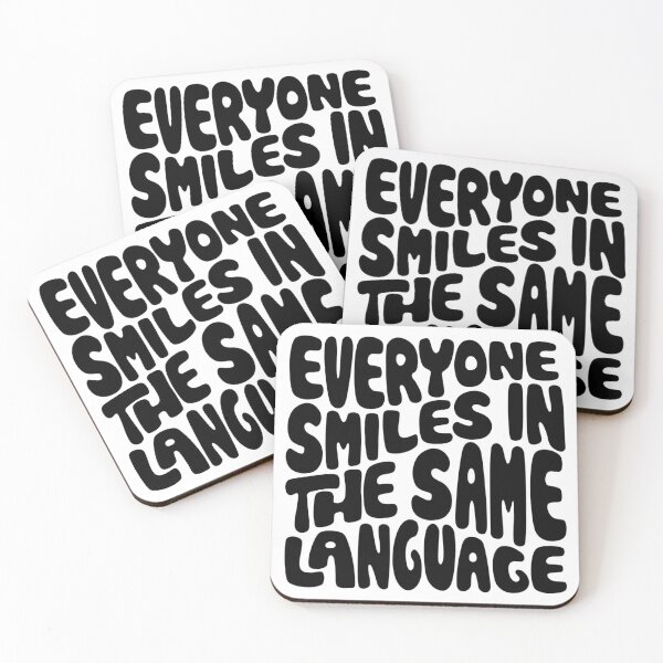 Item preview, Everyone Smiles in the Same Language Word Art designed and sold by Unhinged Heather.