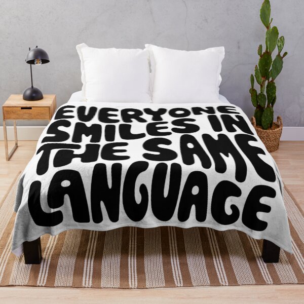 Item preview, Everyone Smiles in the Same Language Word Art designed and sold by Unhinged Heather.