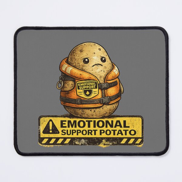 Item preview, emotional support potato designed and sold by PR7M.