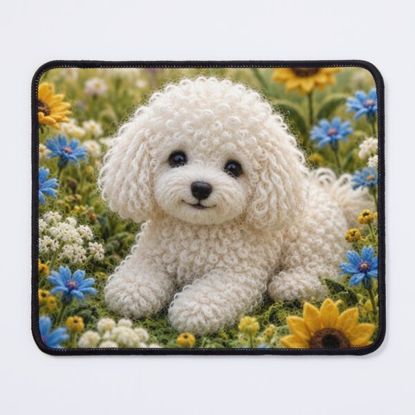 Item preview,  Little dog in a field of flowers designed and sold by Galart58.