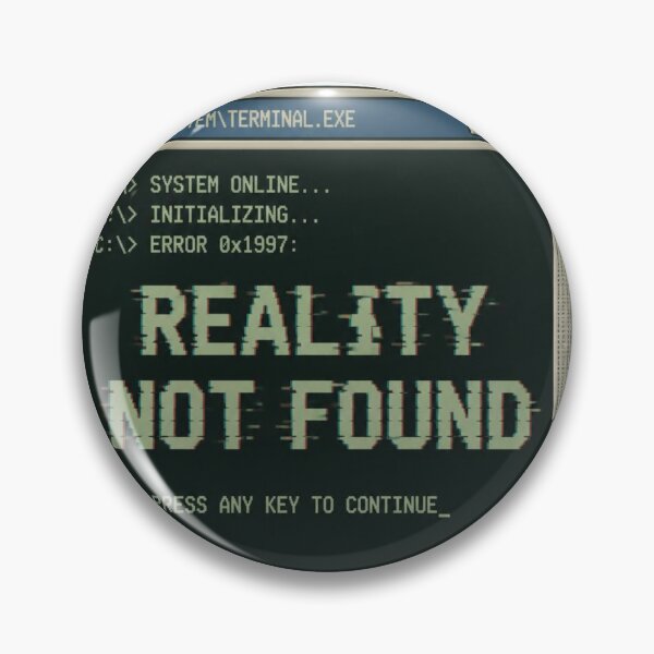 Item preview,  Reality Not Found - Retro Computer Error 404 Shirt designed and sold by NeuralAuraArts.