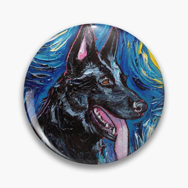 Item preview, Black German Shepherd Night designed and sold by AjaTrier.