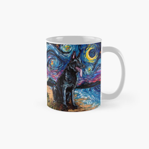 Item preview, Black German Shepherd Night designed and sold by AjaTrier.
