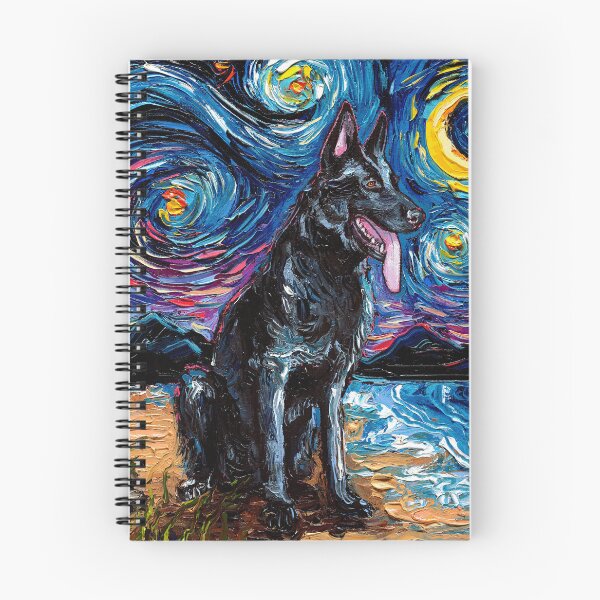 Item preview, Black German Shepherd Night designed and sold by AjaTrier.