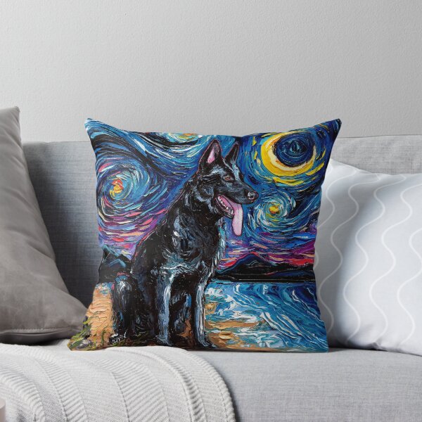 Item preview, Black German Shepherd Night designed and sold by AjaTrier.