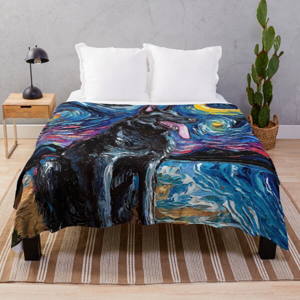 Item preview, Black German Shepherd Night designed and sold by AjaTrier.