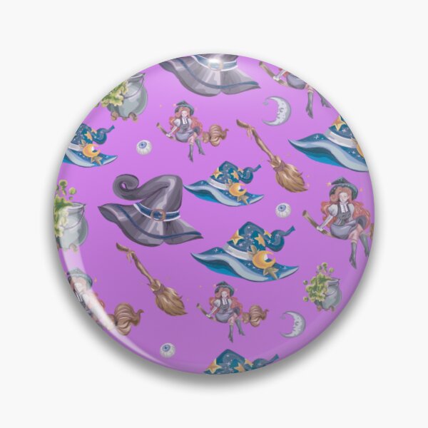 Item preview, Cute magic seamless pattern with wizard hats and potion bottles designed and sold by TheQuoteStudio.