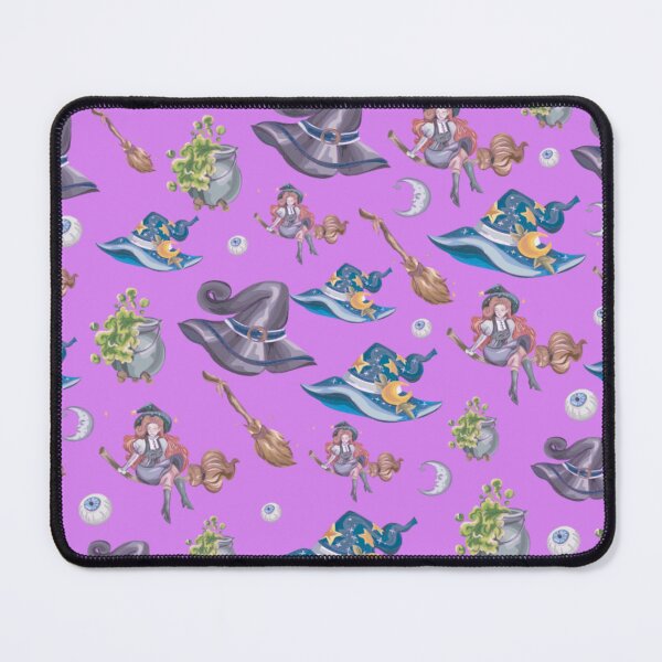 Item preview, Cute magic seamless pattern with wizard hats and potion bottles designed and sold by TheQuoteStudio.