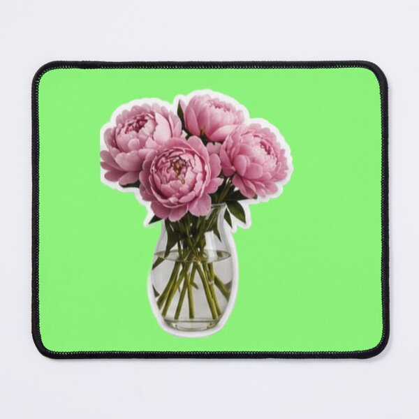 Item preview, Romantic Pink Peonies Bouquet - Elegant Flower Vase Sticker designed and sold by Scro-Ciob-Shop.