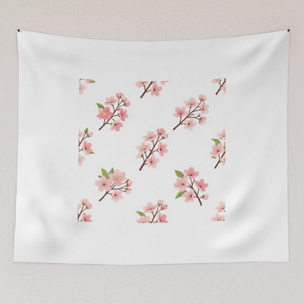 Item preview, Cherry Blossom Seamless Pattern | Pink Sakura Floral Design designed and sold by Joyfulfabric.