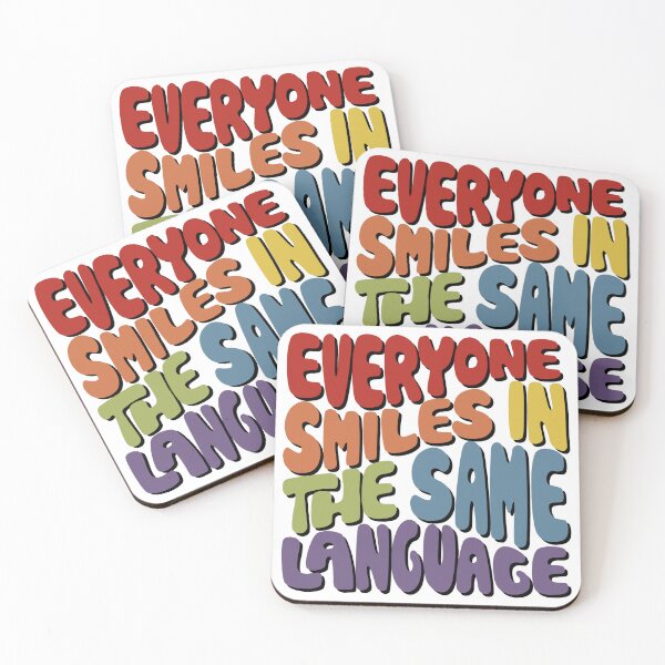 Item preview, Copy of Everyone Smiles in the Same Language Word Art designed and sold by Unhinged Heather.