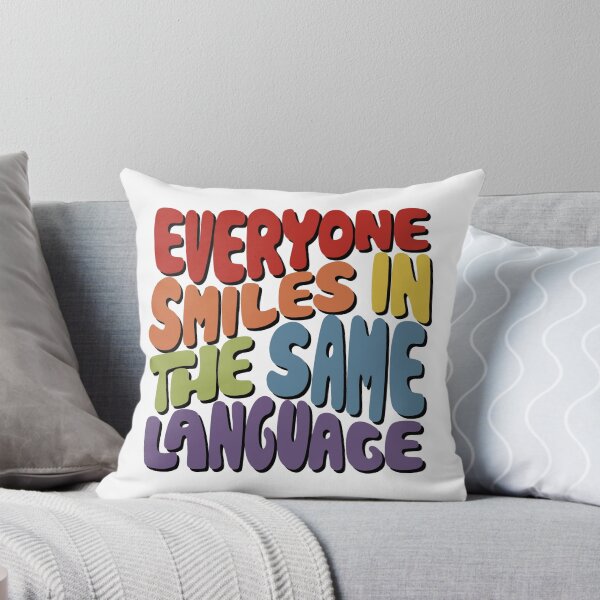 Item preview, Copy of Everyone Smiles in the Same Language Word Art designed and sold by Unhinged Heather.