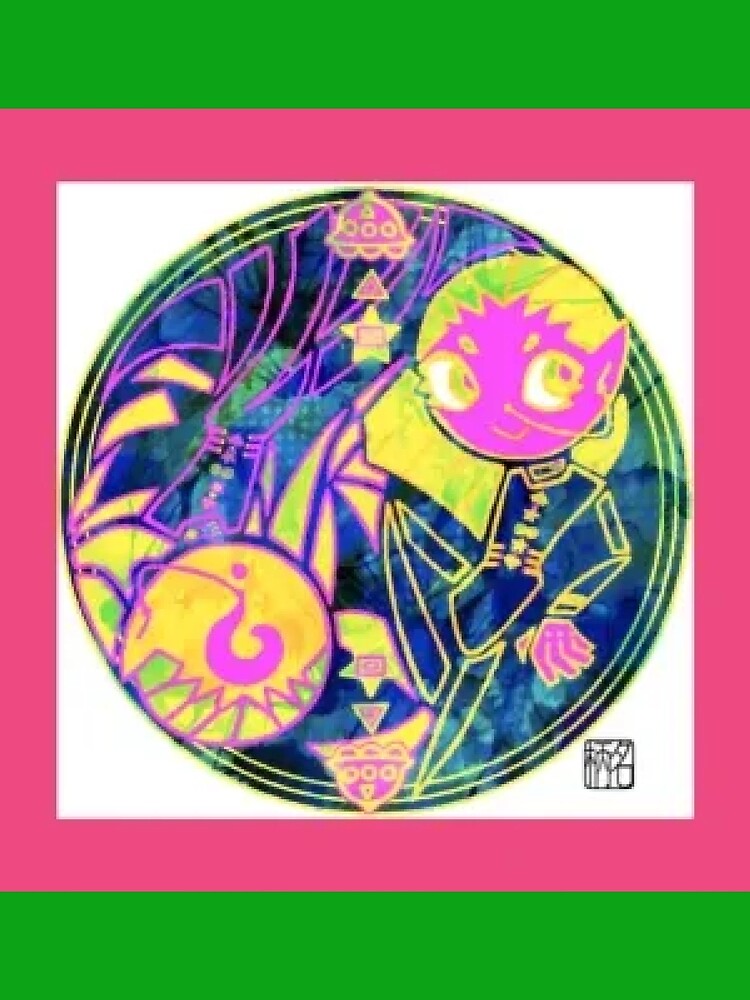Thumbnail 3 of 3, Scarf, NeonAbstractCircle designed and sold by Graphilows.