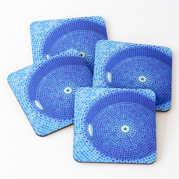 Item preview, Bubbling Blue Pool Water Over Mosaic Tiles With Whirlpool Jets Creating Foam and Motion designed and sold by Nmallia.