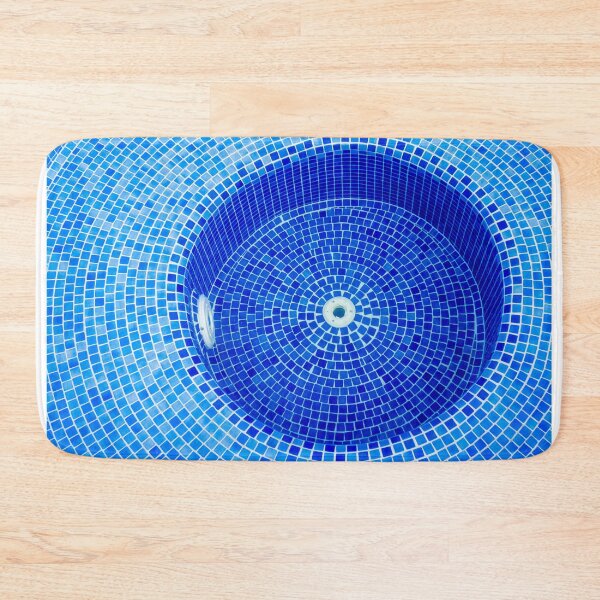 Item preview, Bubbling Blue Pool Water Over Mosaic Tiles With Whirlpool Jets Creating Foam and Motion designed and sold by Nmallia.