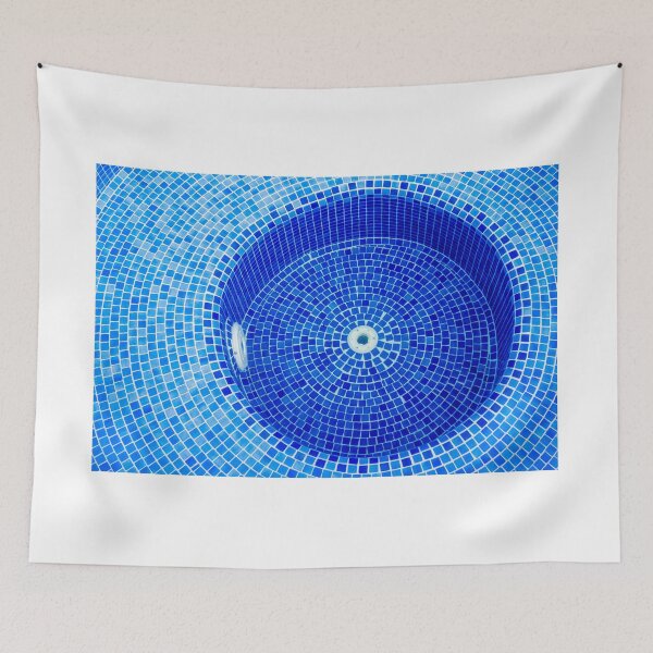 Item preview, Bubbling Blue Pool Water Over Mosaic Tiles With Whirlpool Jets Creating Foam and Motion designed and sold by Nmallia.