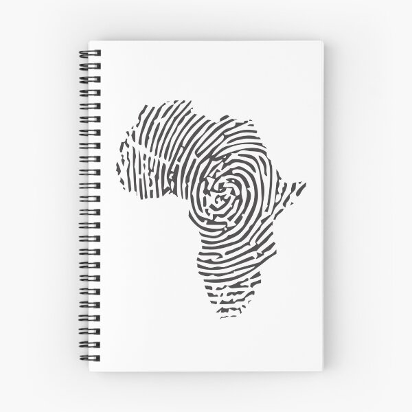 Item preview, Africa Map Fingerprint Silhouette Graphic designed and sold by Macias123.