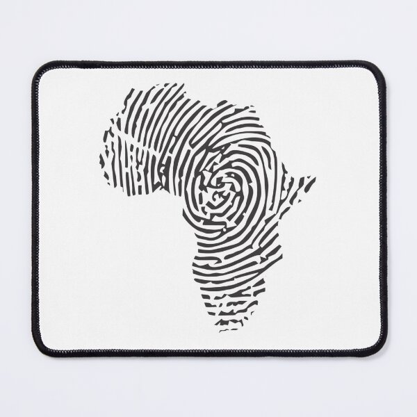 Item preview, Africa Map Fingerprint Silhouette Graphic designed and sold by Macias123.