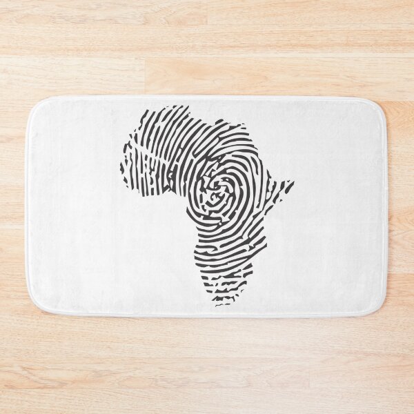 Item preview, Africa Map Fingerprint Silhouette Graphic designed and sold by Macias123.